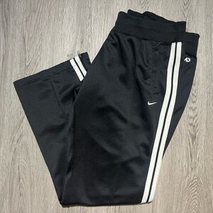Nike striped track pants flared zipper ankle men’s XL Nike athletic department